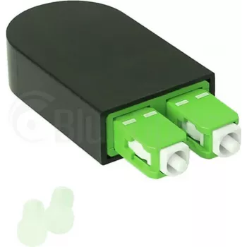 BLUELAN BlueOptics optični loopback adapter OM5 50/125µm multimode SC/UPC duplex limetno zelena keramična ferula -40°C do +85°C (BOLBSCOM5)