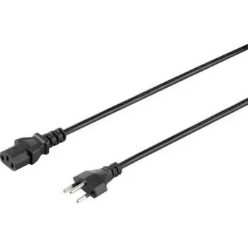Sygonix SY-5042720 IEC C13 napajalni kabel, CEE 7/7 kotni Schuko vtič na IEC C13 vtičnico, 2 m, črn