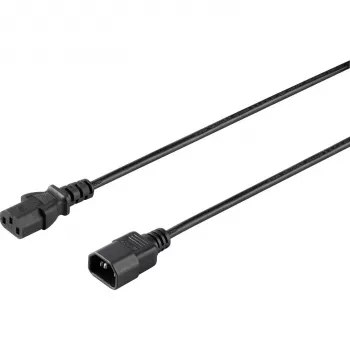 Sygonix SY-5042726 IEC C14 na C13 napajalni kabel 0,5 m črn