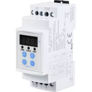 Sygonix SY-5984674 temperaturno stikalo za tirnice -20 do +100 °C za ogrevanje in hlajenje