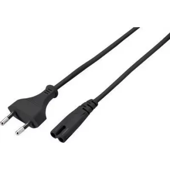 SYGONIX SY-5043508 napajalni kabel Schuko na IEC C13 5m črn