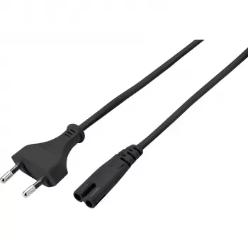 SYGONIX SY-5043508 napajalni kabel Schuko na IEC C13 5m črn