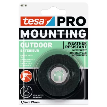 tesa Montage PRO Outdoor 66751-00000-00 prozoren zunanji montažni trak 1,5 m x 19 mm