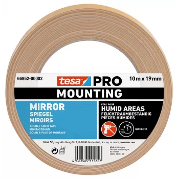 tesa Montage PRO bel montažni trak za ogledala 10 m x 19 mm 66952-00002-00