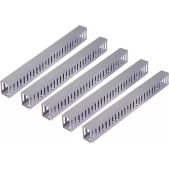 Sygonix SY-6801170 sivi PVC kabelski kanal 40x40mm 2m