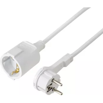 Sygonix SY-7165300 podaljšek 16 A, bel, 5 m H05VV-F 3G 1,5 mm²