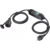 Sygonix SY-6052178 PRCD prenosni podaljšek z zaščito pred diferenčnim tokom 230 V/AC 3 m črn IP44
