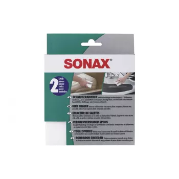 SONAX gobica za čiščenje Dirt Eraser, 3-kos paket, melaminska pena, bela, 100 x 60 x 25 mm 416000