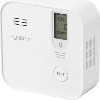 Sygonix SY-6418204 Wi-Fi detektor ogljikovega monoksida z upravljanjem prek aplikacije in 5-letno baterijo