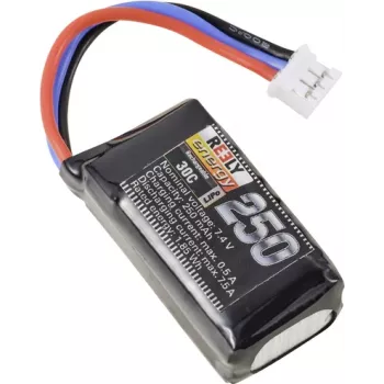 Reely LiPo baterija 7,4 V 250 mAh 2S 30C Softcase ploščati konektor (RE-7845954)