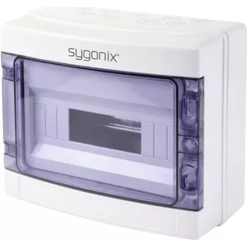 Sygonix SY-5491854 nadometna mala razdelilna omarica, 12 modulov, 1 vrsta, bela