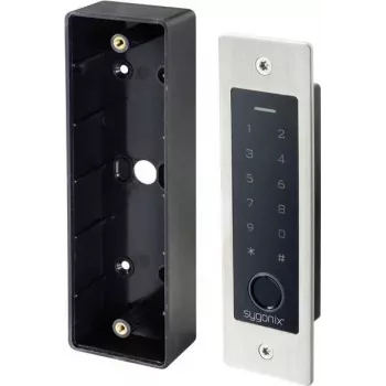 Sygonix SY-5231014 vgradni sistem za nadzor dostopa s prstnim odtisom/RFID in osvetljeno tipkovnico, 12-18 V DC, IP55