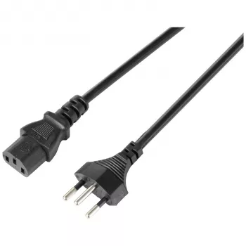 Sygonix SY-5243896 napajalni kabel CEE 7/7 na IEC C13 kotni 5 m črn