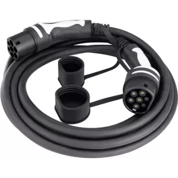 Sygonix SY-5836550 kabel za polnjenje EV tipa 2 5m 22kW 32A 3-fazni IP65 črn