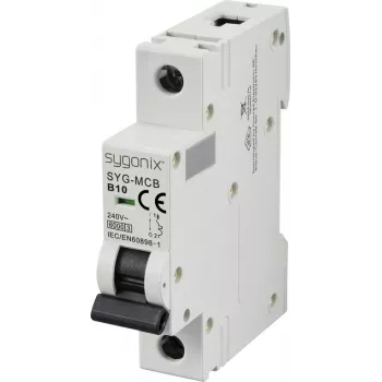 Sygonix SY-6440876 SYG-MCB 1P/B10/6KA miniaturno zaščitno stikalo 1-polno 10 A 240 V AC