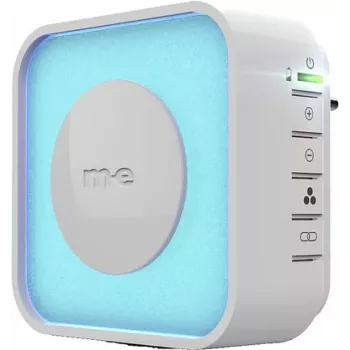m-e modern-electronics 41308 sprejemnik brezžičnega hišnega zvonca z osvetljenim LED obročem, bel