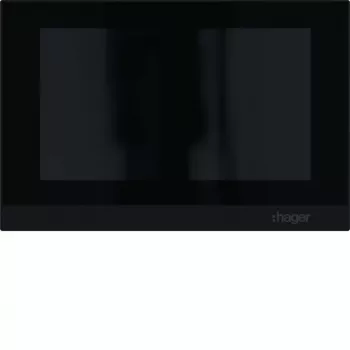 Hager RTQ601X video notranja postaja IP prostoročno 2-žična 7 inch zaslon na dotik bela