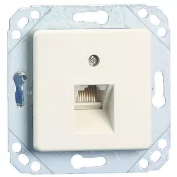 METZ Connect UPk podometna priključna enota, univerzalna priključna doza, IAE dizajn, 2x RJ45, vijačne sponke RJ45 mini sponka (130040111-I)