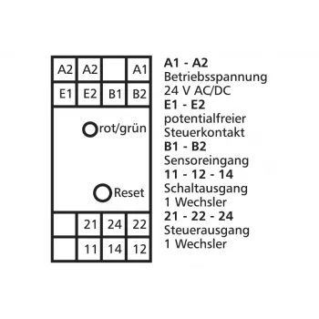 METZ CONNECT nadzornik vrtljajev DRIW-E16 24V AC/DC 22,5mm 1101501322