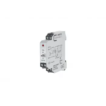 METZ CONNECT KRA-S-M6/21 vmesni relejni modul 24V AC/DC, 1 preklopni kontakt, 8A, bel, 11061213