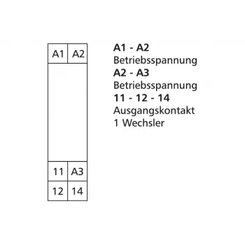 METZ CONNECT KRA-S-M6/21 vmesni relejni modul 24V AC/DC, 1 preklopni kontakt, 8A, bel, 11061213