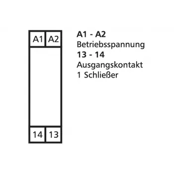 METZ CONNECT KRA-M4/1 vmesni relejni modul, 1 preklopni kontakt, tuljava 24 V AC, bel, 11061313