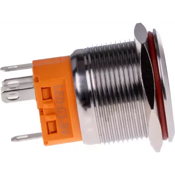 JOY-IT BUTTON22A-L-RD zaskočno tipkalo, 250 V AC, 3 A, SPST-NO, rdeče, IP67, IK10