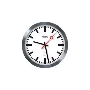 PEWETA radijska stenska ura železniška ura, 30 cm, aluminij 51.020.325