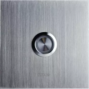 M-E MODERN-ELECTRONICS enojna plošča za hišni zvonec 41012, srebrna, 8-24 V AC/DC/1 A