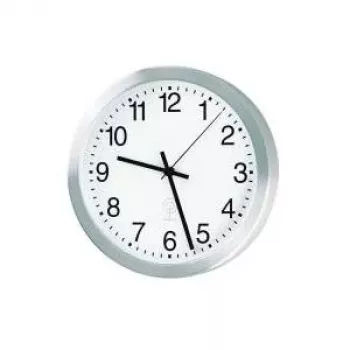 PEWETA radijska stenska ura iz aluminija 20cm srebrna 51.017.215