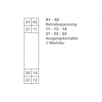 METZ CONNECT KRA-M8/21-21 močnostni rele, bel (11061905)