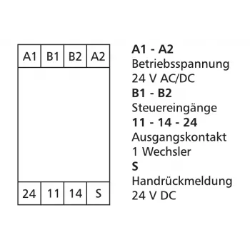 METZ CONNECT 110668132722 močnostni relej bel 24V DC 2PDT 8A PCB-montaža