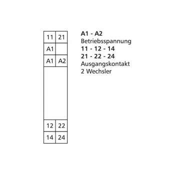 METZ CONNECT vmesni rele 24 V AC/DC KRA-F10/21-21 2W (11070213)