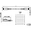 METZ CONNECT 1308451066-E 1m Cat6a S/FTP rdeč patch kabel