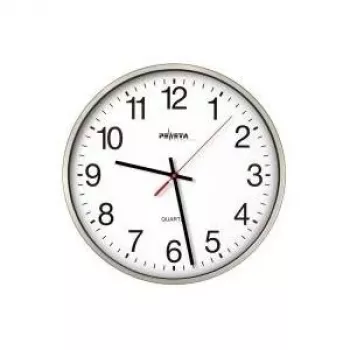 PEWETA stenska ura srebrna kovinska 44.130.213