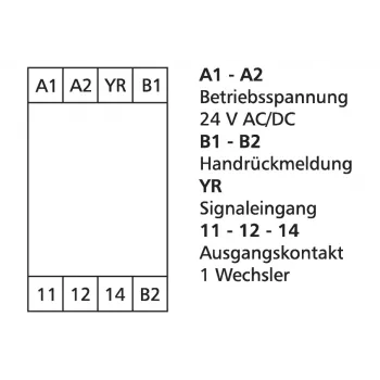 METZ CONNECT 110666 močnostni relej bel DPDT 24V DC 8A PCB-montaža