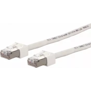 METZ CONNECT Ultraflex500 CAT 6 S/FTP patch kabel, RJ-45 vtič na RJ-45 vtič, 1,0 m, bel, brez halogenov 13084V1088-E
