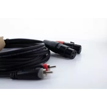 Cordial EU 1 FC XLR na RCA povezovalni kabel 1 m črn (14851)
