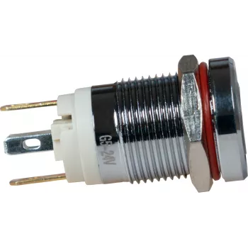 JOY-IT Button12E-01 vandalsko odporno zaskočno stikalo s tipko, zeleno, 12mm, IK10, IP67