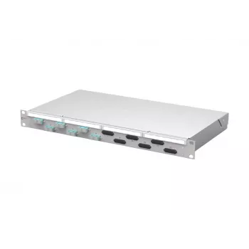 METZ CONNECT VIK 6xSC-D OM3 optični patch panel, 6 vrat, SC dupleks, 1U, siv 150450BA06-F