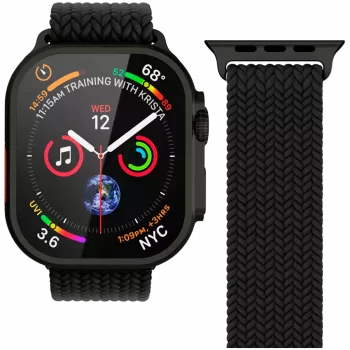 VONMÄHLEN Woven Loop 40, 41, 42mm, enotna velikost, All Black
