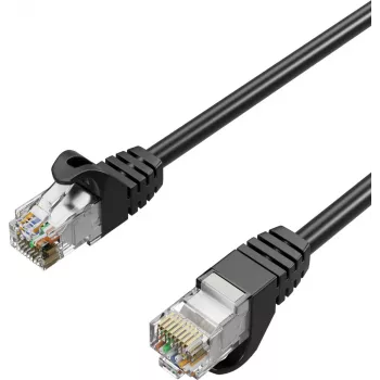 Flexline RJ45 patch kabel, Cat. 7 S/FTP, PUR, črn, 25,0 m (FL31-39105)