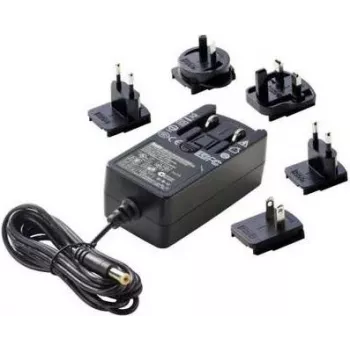 Dehner Elektronik fiksni vtični napajalnik 24V/DC 1A 24W z adapterji za UK, USA in Avstralijo (27476)