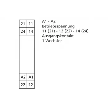 METZ Connect RM21 24 V DC miniaturni močnostni rele, 1 preklopni (SPDT), 10 A, za PCB 11051125