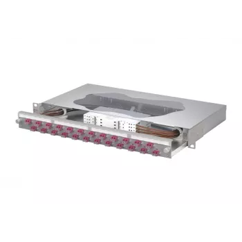 METZ CONNECT spojni patch panel 24xLC-Duplex OM4, 1U rack montaža, 48 vlaken 1504677524-E