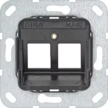 GIRA nosilni obroč 560200 Modular Jack 2, 2-mestni montažni okvir