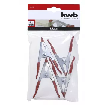kwb lepilne spone, jeklena pločevina, 4-delni set, 100 x 35 mm 927600