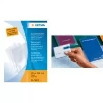 HERMA 5013 ovitki za kartice za kreditne kartice, 58 x 87 mm, polipropilen, prozorni, paket 25