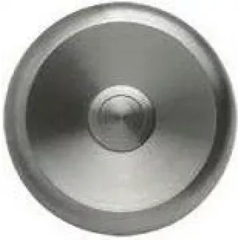 Grothe ETA S 100 okrogel gumb za zvonec iz nerjavnega jekla, 80 mm, podometni, kontakt NO 55540