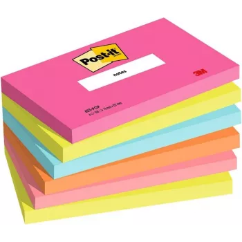 3M Post-it Notes 655-6-POP, 127 x 76 mm, Powerpink, 100 listov, odstranljiv